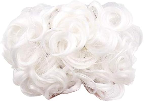 Amazon Co Jp Yisily ウィッグ 女性 レディース かつら メッシー髪の短い毛パンポニーテールヘアエクステンションヘアバンド料理 ポニーテールかつらピース女性ホワイト1pc 服 ファッション小物