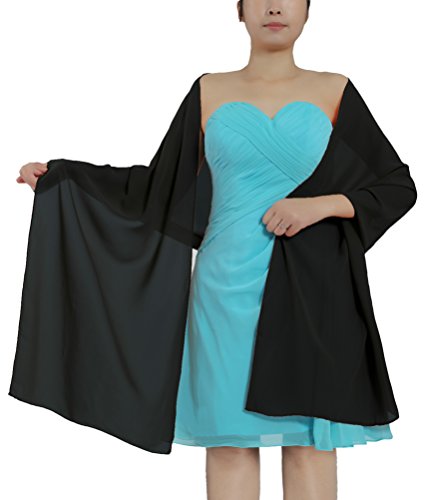 ANTS Women's Chiffon Bridal Evening Dresses Shawl Wraps