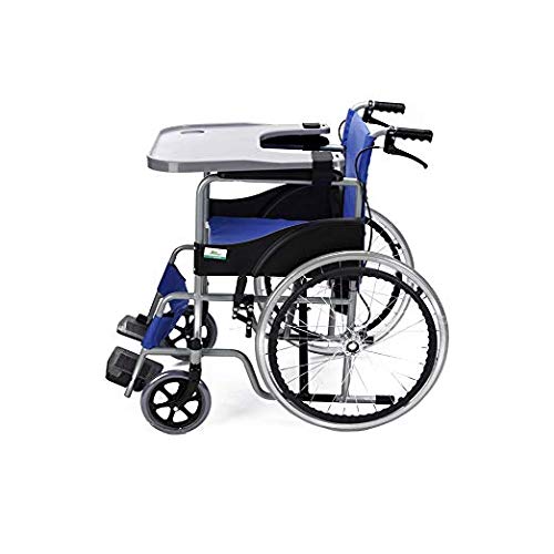 XUEXIN Wheelchair Lap Tray Table Accessories with Cup Holder Medical Portable Child Chair Universal Trays Desk Fit for Manual Powered or Electric Wheelchairs (Size:52 58CM for 16-20 Inch Wheelchairs)