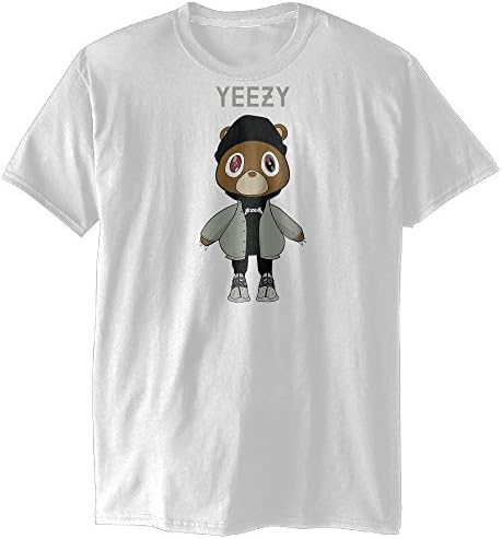 Firewei Yeezy Kanye West Bear Men's Yeezy Kanye West Bear T Shirt White.Ready To Ship!