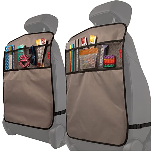 Lusso Gear Kick Mats Back Seat Protector Gray