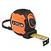 Measuring Tape, Tape Measure 25-Foot(8m) Tape Ruler Metric and Inches with Magnetic Hook, Nylon Coating, Wrist Strap for Construction, Home, Carpentry Measurement