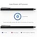 Stylus Pen, Boyata 2 in 1 Stylus Compatible for with 1.5mm Fine Copper Tip and Replaceable Mesh Tip, Rechargeable Active Stylus Digital Pencil Work Well (Black)
