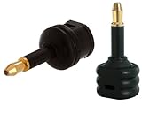 Tgomtech Toslink to Mini Toslink Plug Adapter - F/m Black
