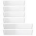 Clear Plastic Kitchen Drawer Organizers | 6 Piece Set