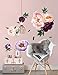 HAOKHOME Large Peony Flowers Wall Sticker for Nursery Bedroom Living Room Wall Decor