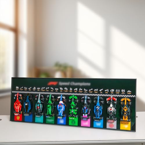 NOVDA Frame Compatible with Speed Champions F1, 10 in 1 77242-77251 Models Wall Display, 110 x 40 cm Wall Picture Ideal for Living Room and Office Showroom (Models Not Included)