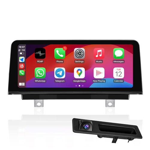 PEMP 10.25" Linux Screen for BMW (2012-2017) 3 Series F30 NBT CIC System, Support CarPlay iOS 26 Android Auto Mirror Link with a 720P AHD Reversing Camera