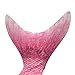 Bigface Up Girls Swimsuit Mermaid Tail Swimwear Swimmable Mermaid Tail for Swimming Pink S