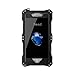 Bpowe for iPhone 7 Metal Case,Gorilla Glass Aluminum Metal Premium Protection Shockproof Military Bumper Heavy Duty Sturdy Protective Cover Shell Case for iPhone 7 4.7 inch (Black)