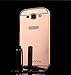 Galaxy S3 Case,DAMONDY Luxury Metal Air Aluminum Bumper Detachable + Mirror Hard Back Case 2 in 1 cover Ultra-Thin Frame Case For Samsung Galaxy S3 (rose)