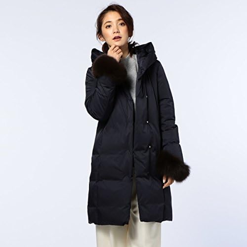 Amazon ノーリーズ レディース Nolley S ストレッチタフタ袖ファーダウン ネイビー 38 コート ジャケット 通販