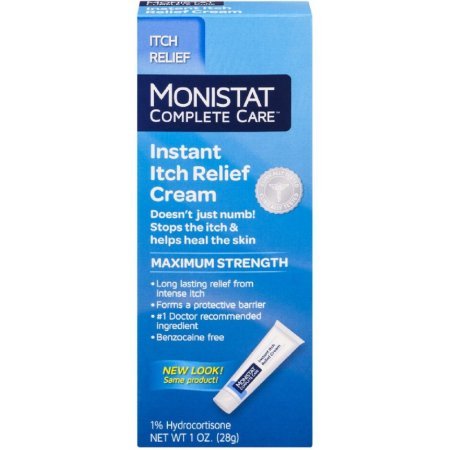 Monistat Care Instant Itch Relief Cream | Max Strength | Cools & Soothes | Packaging May Vary | 1 Ounce Each | Pack of 3