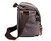 Small Camera Bag/Case, Vintage Canvase Leather Trim DSLR SLR Camera Shoulder Messenger Sling Bag