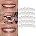 Oldeagle 5PCs Cosmetic Teeth, Temporary Smile Comfort Fit Cosmetic Teeth Denture Teeth Top Cosmetic Sticker For Men, Women