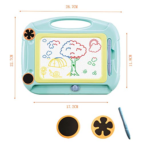 BiuBuy Magnetic Doodle Board Toys for 1-4 Year Old Boys Gifts, Baby Drawing Board for Kids Toys for Boys Age 1 2 3 Sketch Pad for Toddlers Boys Birthday Gift (Green-A)