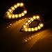 2 CARCHET Motorcycle Motorbike Amber 12 SMD LED Turn Signal Light Bulb Indicator