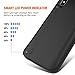 Battery Case Compatible w. iPhone X, CASESSARY 3900mAh Portable Charger Case Rechargeable Extended Battery Pack Protective Backup Charging Case Cover Compatible w. Apple iPhone X/ 10 (5.8 inch Black)