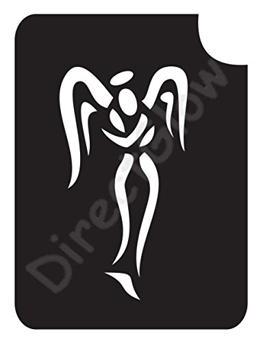Angel 1025 Body Art Glitter Makeup Tattoo Stencil- 5 Pack