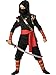 InCharacter Costumes, LLC Boys 2-7 Ninja Hoody Set, Black, Small