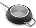 Ceramic & Titanium Non-Stick Frying Pan With Lid - 12 inch Dishwasher & Oven Safe Non-Scratch Cookware With Induction Plate - By Copper Master