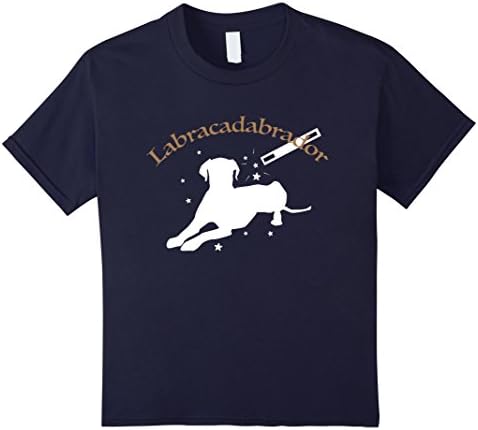 Kids Magician Labracadabrador Shirt for Labrador Retriever Lovers 10 Navy