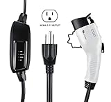 LECTRON 120V/240V 16 Amp Level 2 EV Charger with 21ft/6.4m Extension Cord J1772 Cable & Nema 5-15 Plug