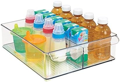 Amazon Com Interdesign Fridge Binz 12 Inch X 15 Inch Divided Deep