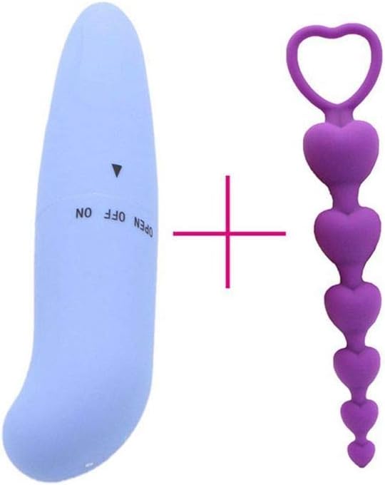 Funny 2PCS/Set 10 Mode Finger & Plug Beads Toys Women Men,Purple