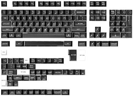 Drop MT3 White-on-Black Keycap Set, ABS Hi-Profile Keycaps