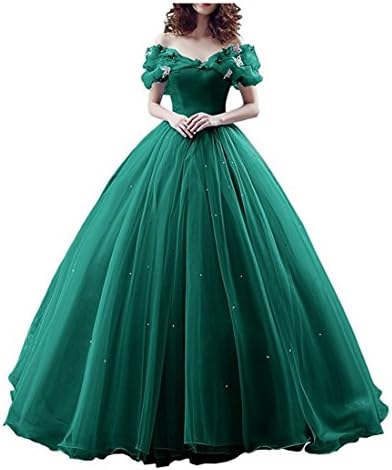 Chupeng Women's Princess Costume Off Shoulder Prom Gown Wedding Dresses Evening Gown Quinceanera Dress 2019
