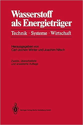 Wasserstoff Als Energietrager Technik Systeme Wirtschaft Amazon De Winter Carl Jochen Bucher