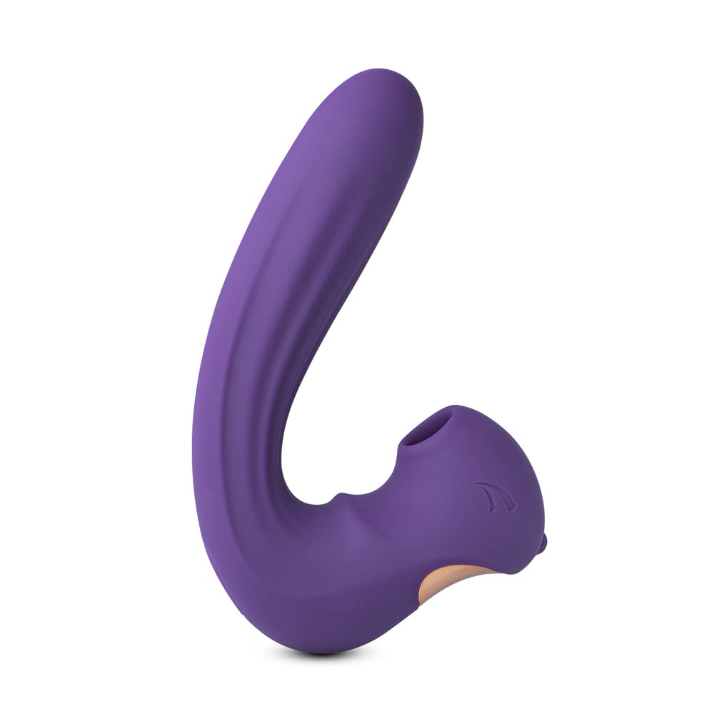 BeHorny Clitoris Sucker Vibrator with G-Spot Vibrator, 10 Speeds Rechargeable