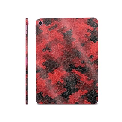 Glossy Glitter iPad Skin Compatible with Apple iPad A16 11 Gen (2025) - Red Hex…