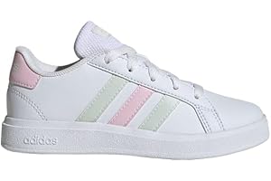 adidas Unisex-Child Grand Court Lifestyle Tennis Lace-up Shoes (Big Kid) Sneaker