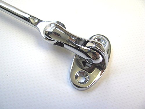 222090 Sea-Dog Line 7" Marine Boat Door Hook Chrome Brass With Swivel SURPLUS 132-4026