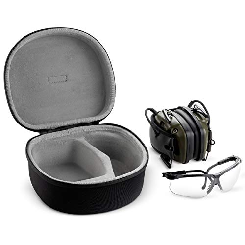 caseling Earmuff & Glasses Case. Fits Howard Leight by Honeywell Impact