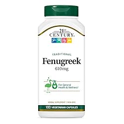21st Century Fenugreek 610 Mg, 100 Count