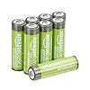 Amazon Basics Piles Rechargeables AA Haute Capacité, 2400 mAh, pré-chargées – Lot de 8