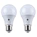 LED Sensor Bulbs ,TOPCHANCES 2Pcs 7W E27 Dusk to Dawn Smart LED Light Bulb Energy Save Automatic Sensor Ball Lamps (3000K-Warm White)