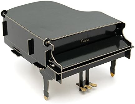 GMissT Cartoon DIY Home Desk Organizer Jewelry Box Makeup Storage PIANO Pattern