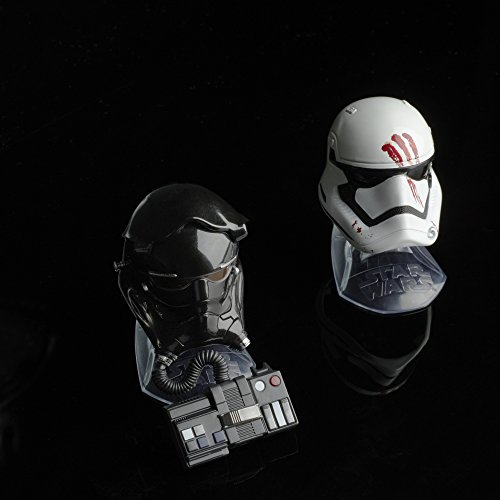 Star Wars Black Series Titanium Series Finn and First Order Tie Fighter Pilot Helmets