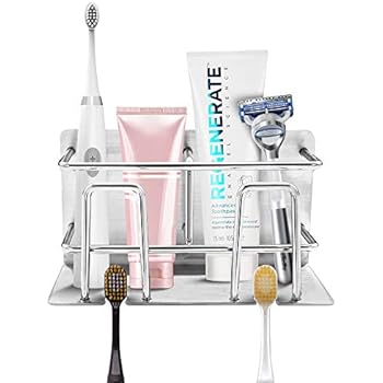 Filterhualv Toothbrush Holder for Bathroom Toothpaste Holder Stand Organizer