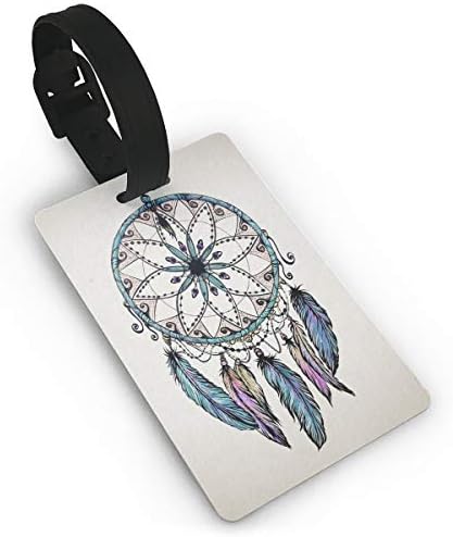 HAIDILUN Ethnic and Tribal Native American Dream Catcher Luggage Bag Tags Travel ID Identification Labels Set for Bags & Baggage