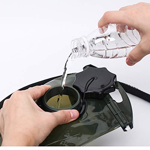 AXEN Military Tactical Backpack, Large 3 Day Assault Pack, Army Molle Bug Out System, with 2L Hydration Water Bladder(Black) - Thumbnail 4