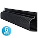 Updated J Channel Cable Raceway - 94" Desk Cord Organizer - JCCR-05 Computer Cable Management Under Desk with Mounting Tape - 6 Count Desk Cable Tray for Office, Home, Kitchen (15.8" Each, Black)