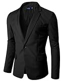 Doublju Mens Vivid One-button Blazer