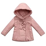 Richie House Little Girls' Padded Jacket with Rosette Accents Rh0908