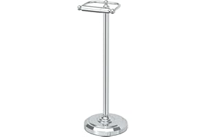 Gatco 1436C Pedestal Toilet Paper Holder, Chrome Large, 22" H