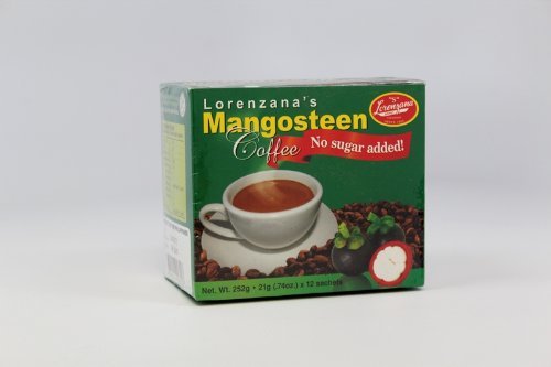 Mangosteen Healthy Coffee (No Sugar Added) by Lorenzana 21g x 12 sachets